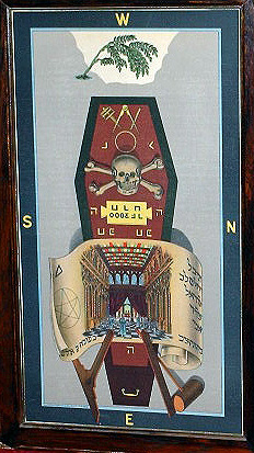 Masonic Tracing Board, Second Degree and Third Degree